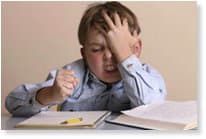 Bambino non vuole fare i Compiti