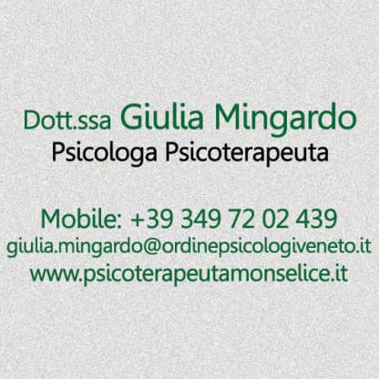 Dott.ssa Giulia Mingardo Psicologa