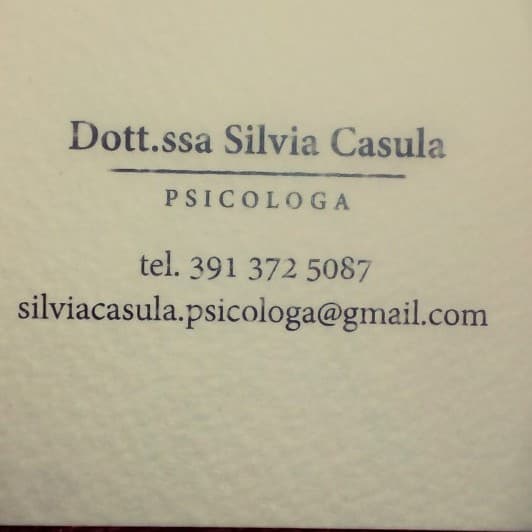 Dott.ssa Silvia Casula Psicologa