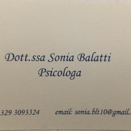 Dott.ssa Sonia Balatti