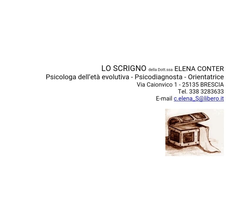 Dott.ssa Elena Conter Psicologa