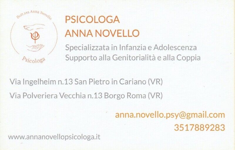 Dott.ssa Anna Novello Psicologa